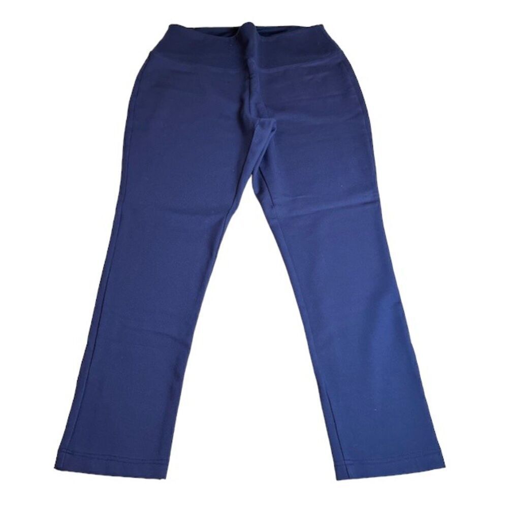 LizSport by Liz Claiborne Navy Blue Slate Crop Straight Leggings Medium